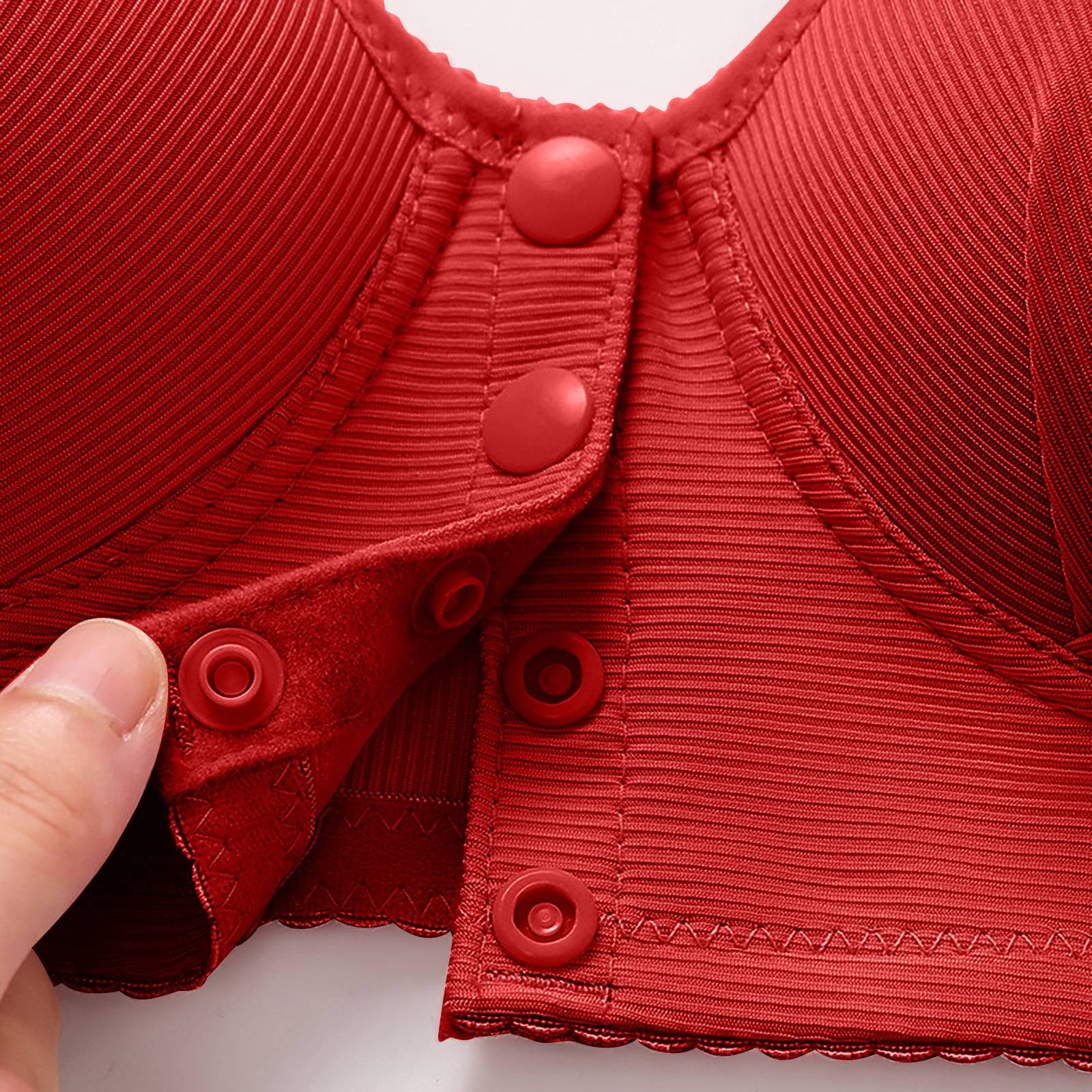 thumbnail image 5 of Sujetador informal ajustable y transpirable para mujer - Sin aros, costuras de encaje, copa BC, tallas S-XXXL, 5 of 5